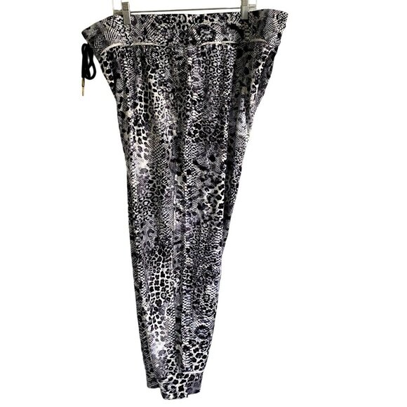 Skinnygirl Women's Plus Size Snake Print Joggers Pants With Pockets 2X NEW - Picture 2 of 11